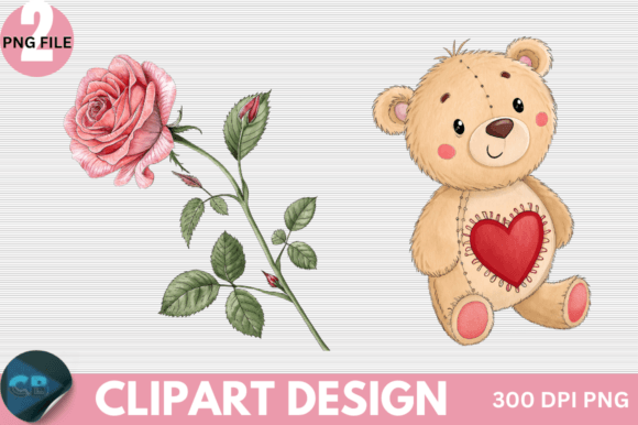 Download Retro Pink Valentine Clipart PNG - Valentine Collection