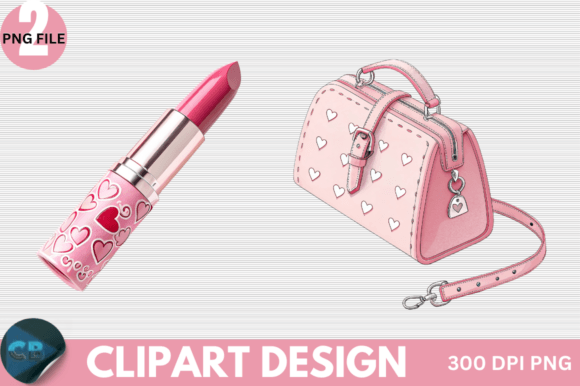 Download Retro Pink Valentine Clipart PNG - Valentine Collection