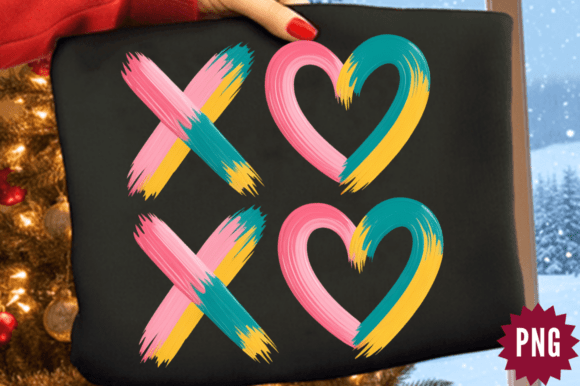 Download Valentine Day Brushstroke Xoxo Sublimati - Valentine Collection
