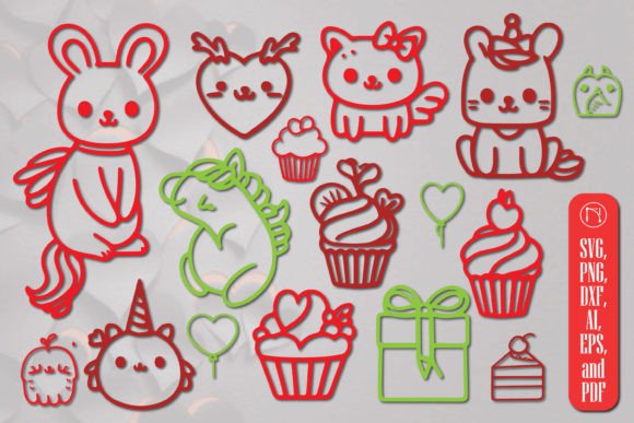 Download Cricut Valentine Animal SVG Bundle - Valentine Collection