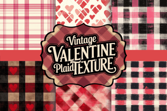 Download Vintage Valentine Plaid Texture - Valentine Collection