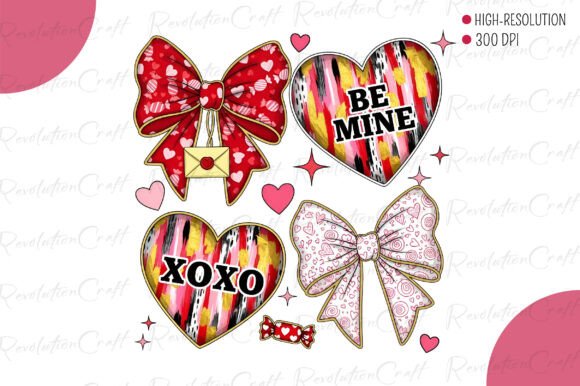 Download Coquette Valentine Heart Bow PNG - Valentine Collection