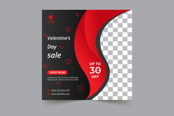 Download Valentine's Day Sale Social Post Banner - Valentine Collection
