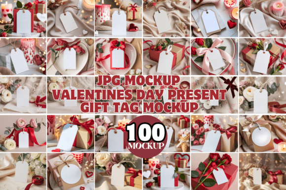 Download Valentines Day Present Gift Tag Mockup - Valentine Collection