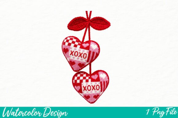Download Faux Yarn Crochet Valentine Png - Valentine Collection