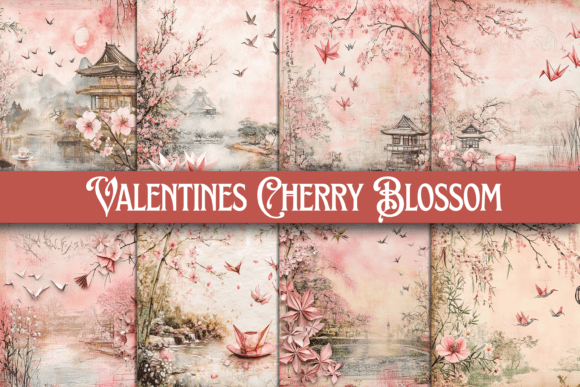 Download Valentines Cherry Blossom Junk Journal - Valentine Collection
