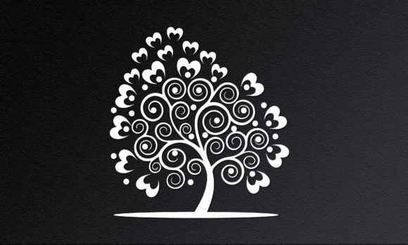 Download Valentine Papercut Love Tree Design - Valentine Collection