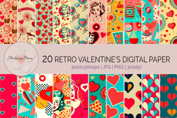 Download Retro Valentine's Collection - Valentine Collection