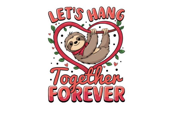 Download Sloth Valentine Graphic for Sloth Lovers - Valentine Collection