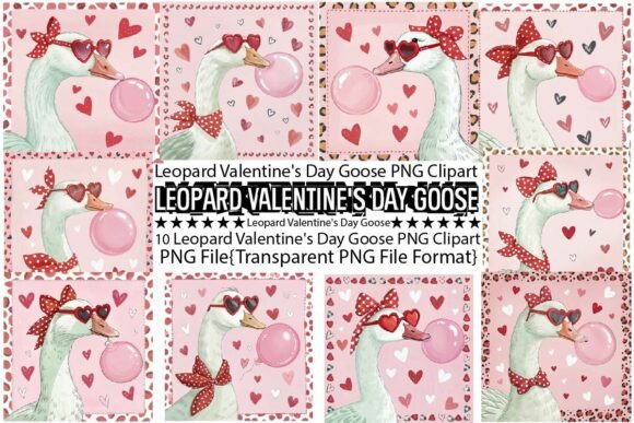 Download Leopard Valentine's Day Goose PNG - Valentine Collection