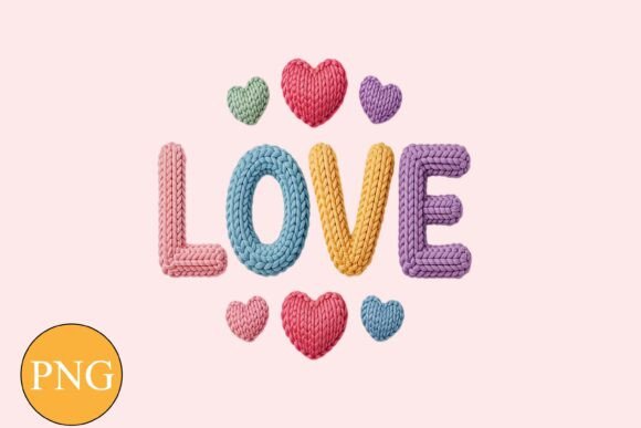 Download Crochet Love Valentines PNG - Valentine Collection