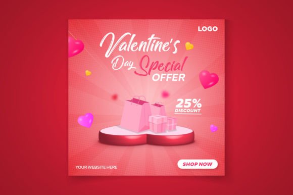 Download Happy Valentines Day Sale Template - Valentine Collection