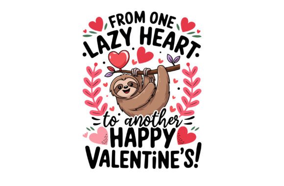 Download Sloth Valentine Graphic for Sloth Lovers - Valentine Collection