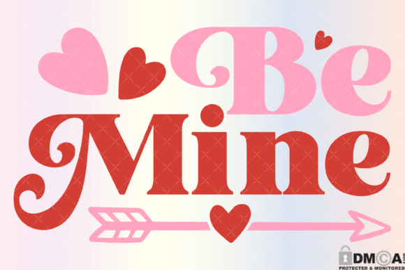 Download Be Mine Svg Retro Groovy Valentine PNG - Valentine Collection