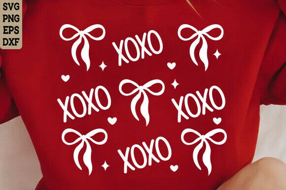 Download XOXO Valentine Bow SVG, Valentine Shirt - Valentine Collection