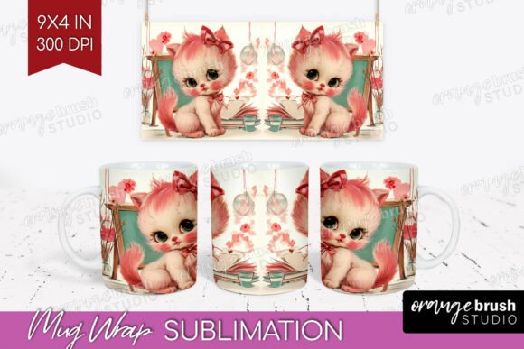 Download Vintage Valentine Mug Wrap PNG - Valentine Collection