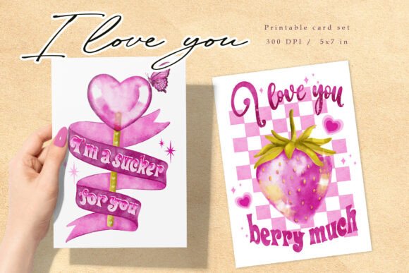 Download Printable Valentine Card Set - Valentine Collection
