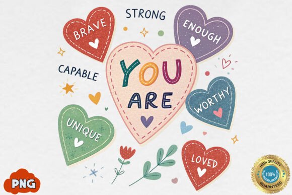 Download Valentine Candy Heart PNG,You Are Enough - Valentine Collection