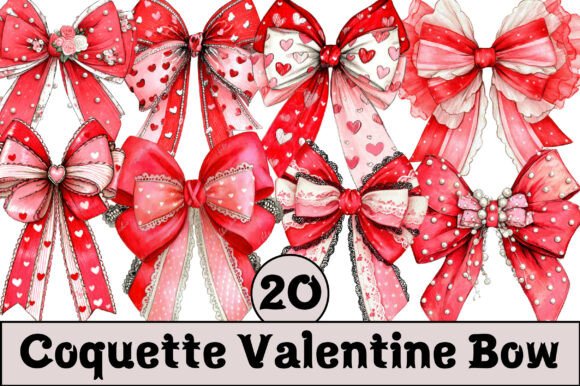 Download Coquette Valentine Bow - Valentine Collection