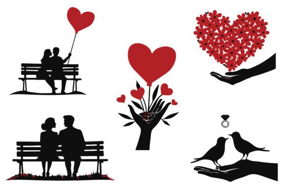 Download Valentine Silhouette Collection - Valentine Collection