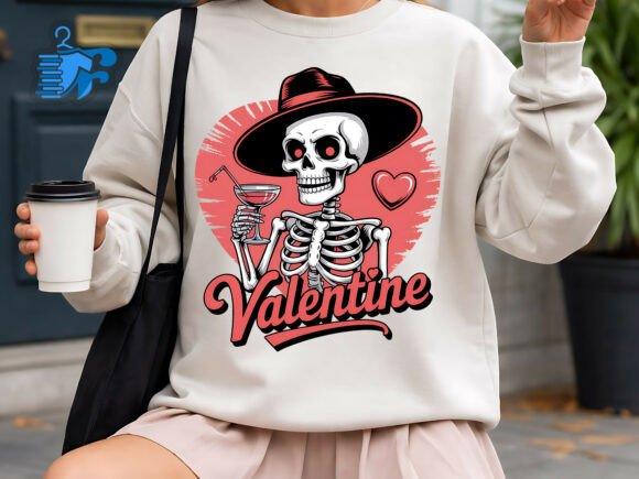 Download Valentine Skeleton Funny Love Design - Valentine Collection