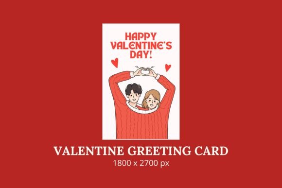 Download Red Cartoon Valentine Card Printable - Valentine Collection