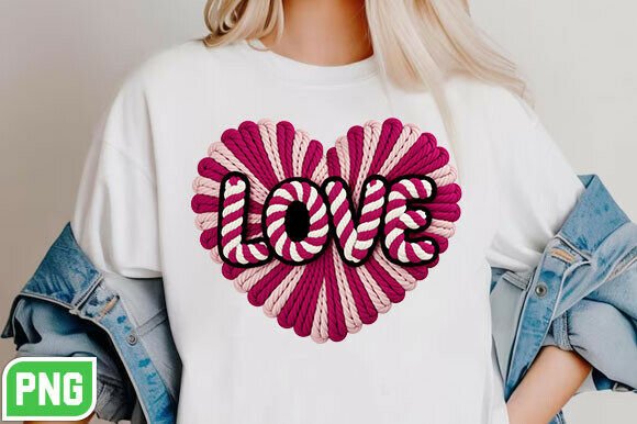 Download Valentine Faux Yarn Crochet Heart Png - Valentine Collection