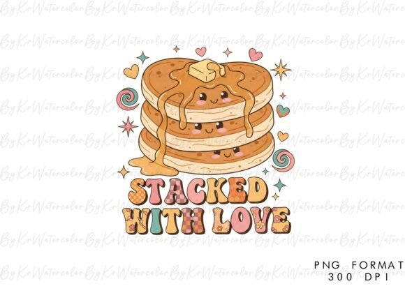 Download Stacked with Love Groovy Valentine PNG - Valentine Collection