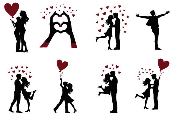 Download Valentine Silhouette Collection - Valentine Collection